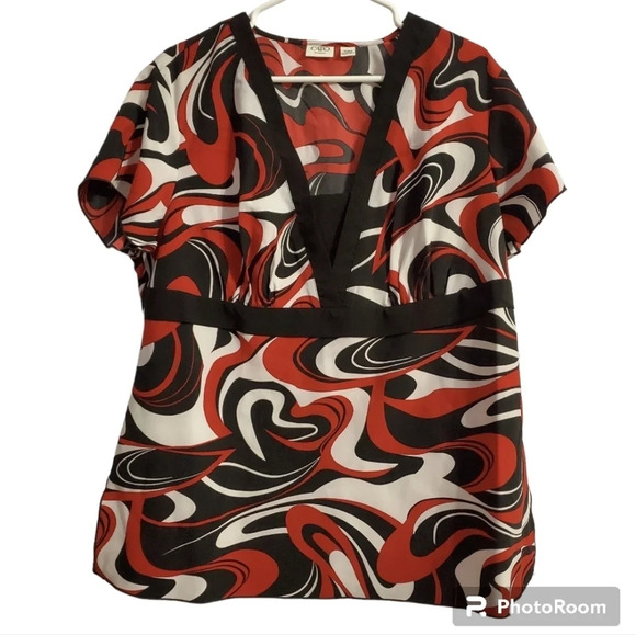 CATO Women's Abstract Blouse Top 18/20W - Picture 1 of 7